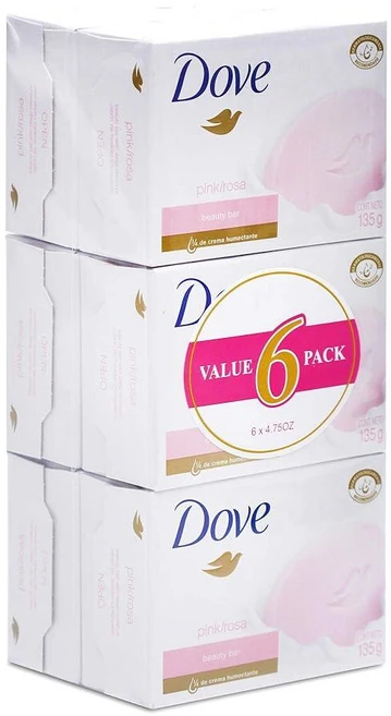 도브 뷰티 크림 바 비누 핑크/로사 135g - 쿠팡