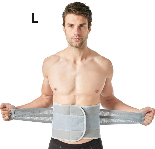 호밍사이 허리보호대 통기성 스포츠 보호대 복대 헬스 요가해요 압박 지지대 남녀공용, 그레이, 1개