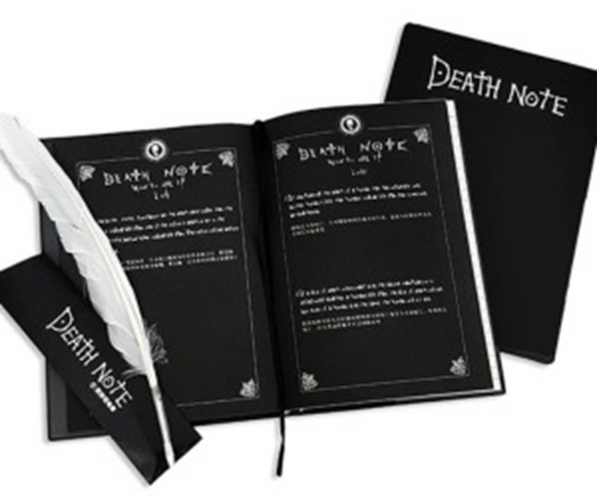 데스노트 공책 비밀 책 [데쓰노트 쓸모없는 쓸데없는 선물 웃긴 신박한 재밌는 재미있는 필요없는 무쓸모선물], 1개, 블랙