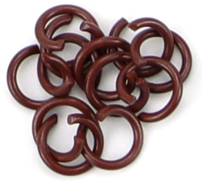 미니컬러o링 8mm 철제 금속 연결고리 개고리 열쇠 키링 키홀더 연결 만들기 체인 부자재 비즈 재료 칼라, 브라운