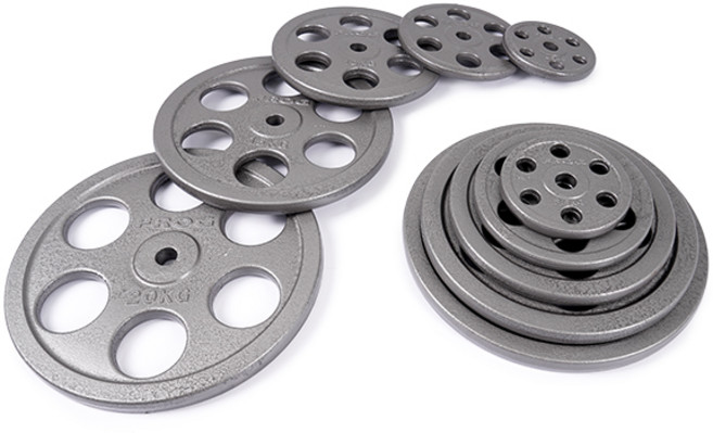 경량 6홀 주물원판 2.5kg I 바벨원판 경량원판, 1개