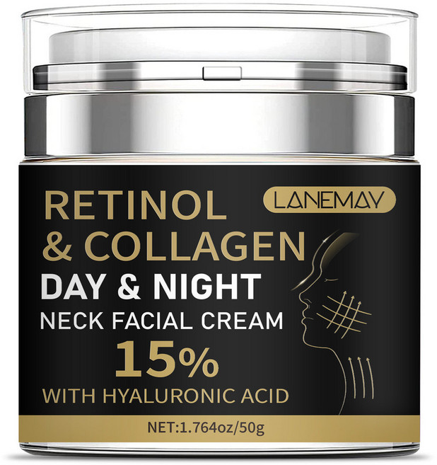 LANEMAY 視黃醇膠原頸臉霜 15% 玻尿酸 日晚護理 50g, 1個
