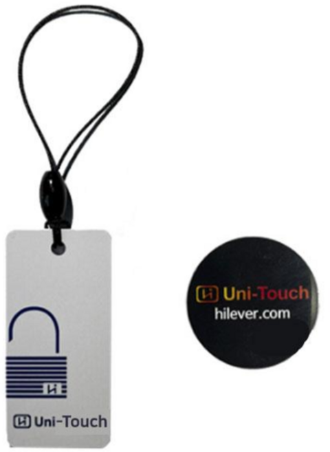 유니터치 도어락 카드키 키태그, 1개, 고리형