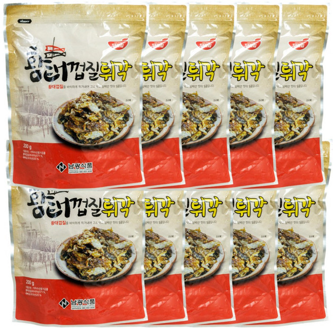 남광식품 황태 껍질 튀각, 200g, 10개