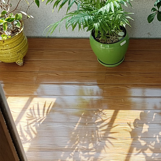 (진성산업) 참마루 더-휴 조립식마루발판24P 욕실발판 데크타일 베란다 베란다조립식마루 조립식마루 건식화장실 옥상 베란다바닥재 베란다 욕실조립식마루 베란다데크타일 베란다바닥데크, 15)틈없는(본판18장 )레드파인오크, 1개