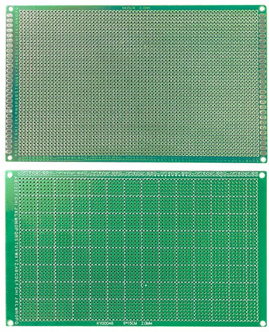 니토 단면 만능 기판 150x90mm 피치 2mm PCB 공보드 납땜 브레드보드 빵판, AT142. 단면기판 150x90 피치 2mm, 1개