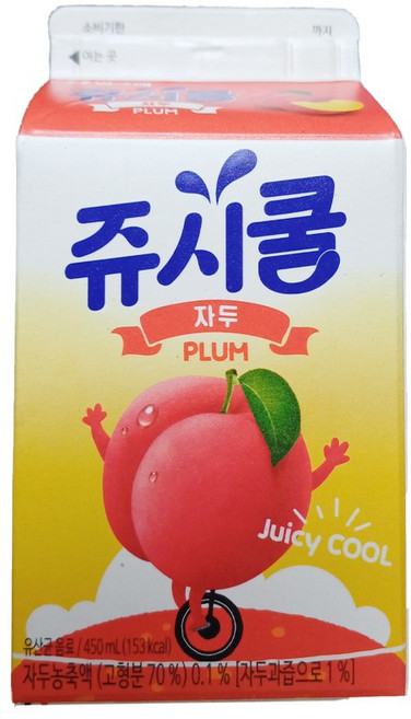 빙그레 쥬시쿨 자두 450ml 28개