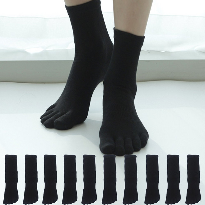지니양말 남성용 발가락양말 10켤레 남자발가락양말