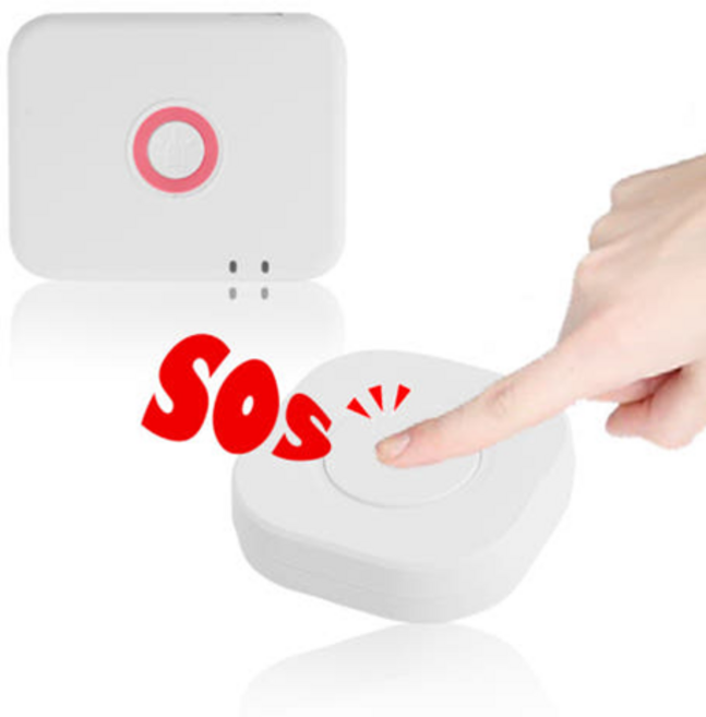 레이홈 SOS버튼+스마트허브 무선호출 비상벨 무선경보기 스마트폰 앱연동, HUB2SOS2