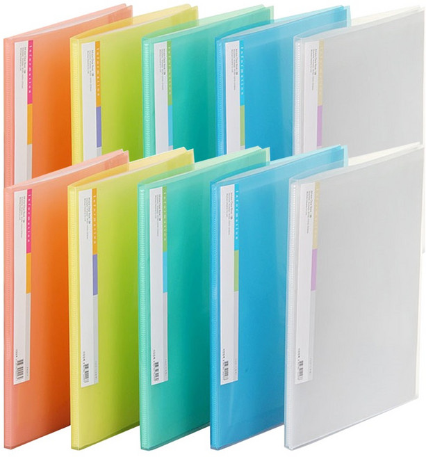 인터탑 문화산업 고투명 F429-7 20매 클리어화일 10개팩, 20매  노랑(10개), 1세트