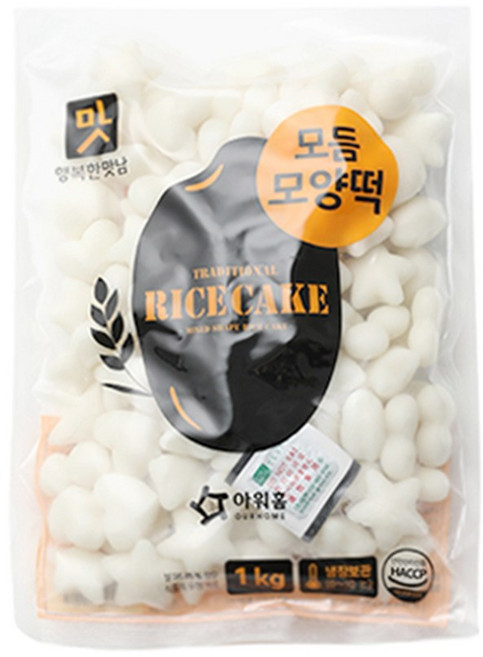 아워홈 모듬모양떡, 1kg, 1개