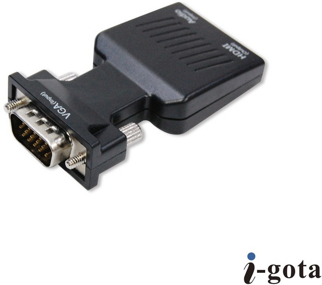 CX VGA轉HDMI轉接器 免驅動 電腦 電視 螢幕, 1個, 本體x1