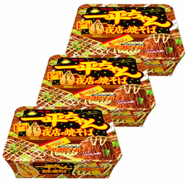 잇페이짱 잇페이쨩 야키소바 3개세트 야키소바 일본 소바, 3개