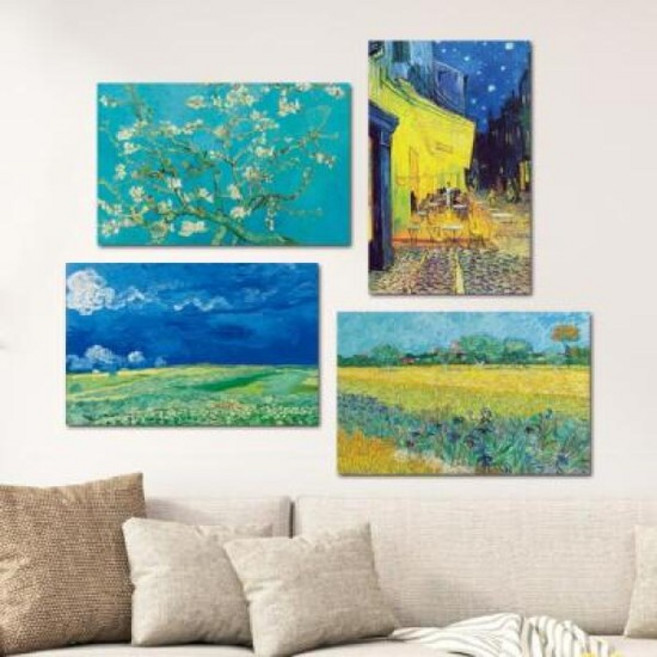 캔버스액자 명화 고흐 73종 35x55cm, 53. 꽃이 핀 마로니에 나무, 1개