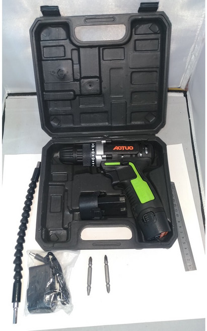 12V充電式電鑽 雙速正反轉電動起子 電動工具, 1個, 澳拓12V雙速雙電池_塑盒(第一張圖)