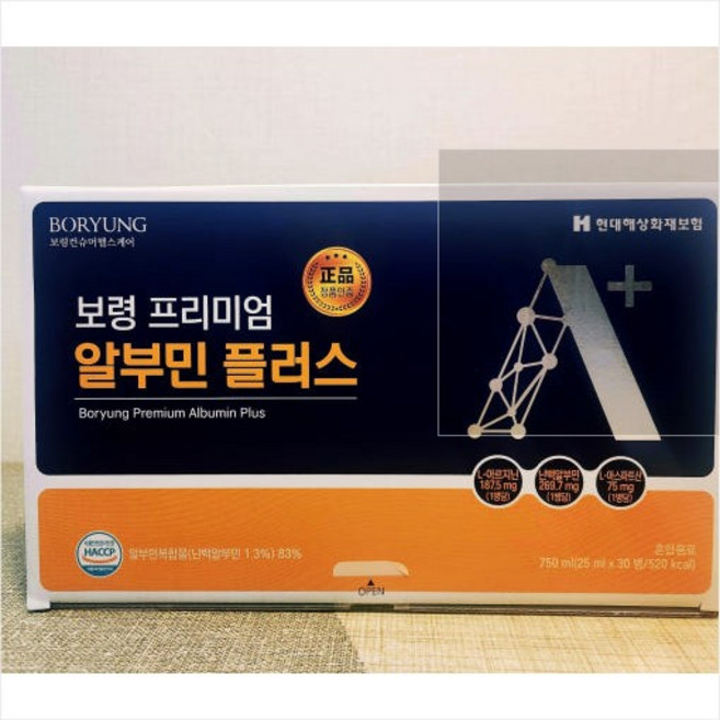 보령 프리미엄 알부민 플러스 750ml (25ml x 30병), 1개, 30회분