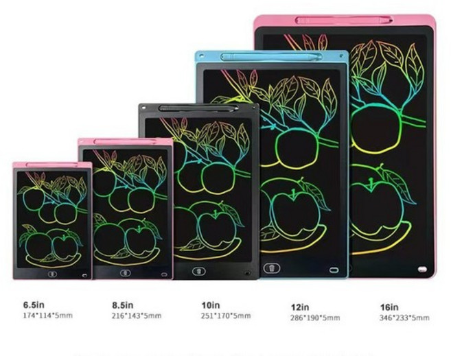 [벨베이비] 유아용 드로잉패드 전자칠판 LCD, 12인치, 블랙