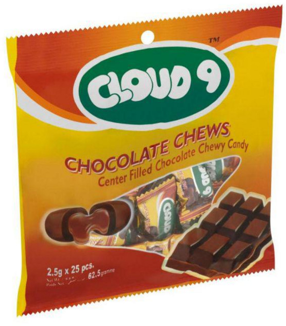 말레이시아 클라우드 나인 버터 카라멜 캔디 사탕 CLOUD 9 CANDY 62g x 4개, 초콜릿    x 4 개