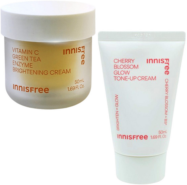 이니스프리 비타민C 캡슐 수분크림 50mL+왕벚꽃 글로우 톤업 크림 50ml, 1개, 50ml