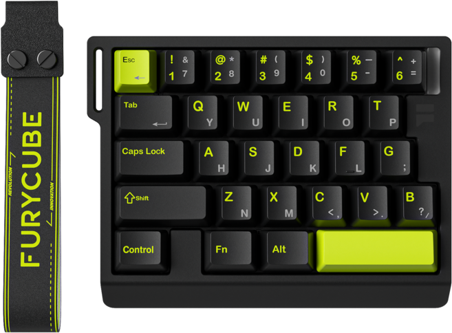 FURYCUBE M30HE 마그네틱축 원핸드 키보드 30키 고성능 8k 래피드 트리거 자석축 게이밍 키보드 기계식 e-sports 유선 LED 커스텀 등고선, 마그네틱축(자석축), 베타 미니 블랙