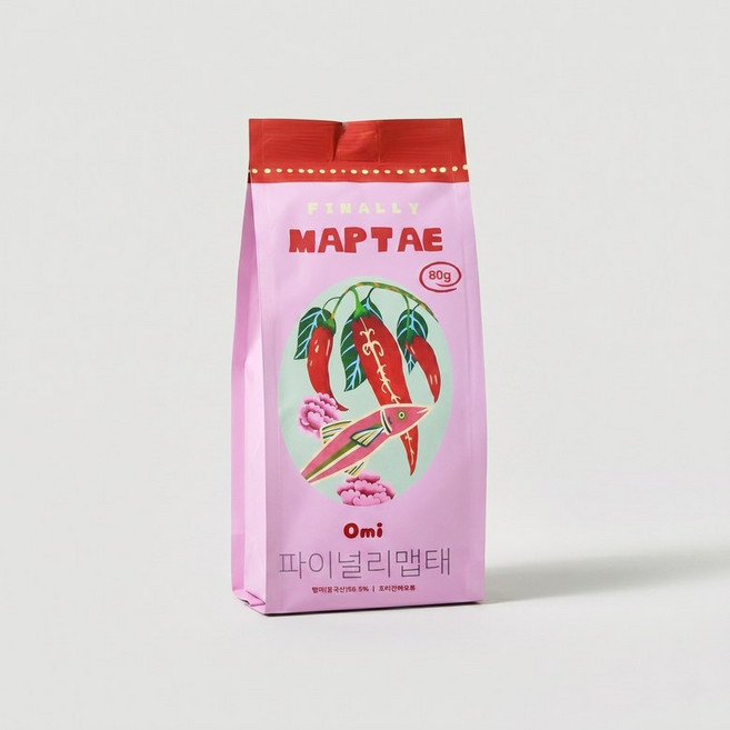 [오미] 파이널리 맵태 손질로스팅먹태 매콤한맛 맥주안주 80g, 1개