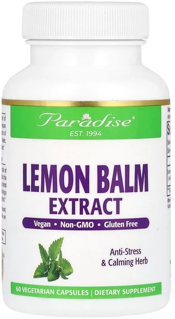 파라다이스허브 레몬밤 추출물 베지 캡슐 60정, PAR77821, 1개 - 쿠팡