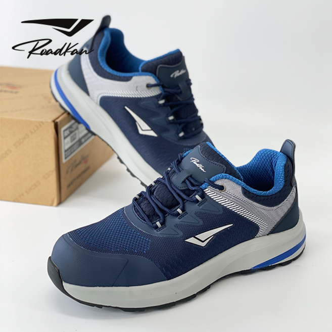 KCs 안전인증 로드칸 경량 미끄럼방지1등급 통풍 안전화 RK-201, 네이비, 1개