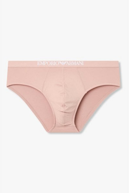 매장정품 EMPORIO ARMANI UNDERWEAR 엠포리오 아르마니 언더웨어 남성 글로시 센터 배색 로고 브리프(0816111002) 1625095