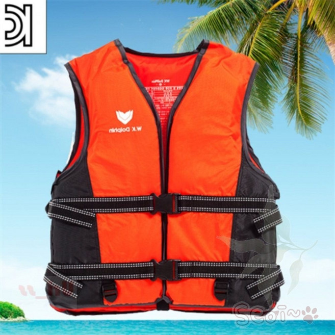 서이 구명조끼 M 오렌지 블랙 수상안전용품