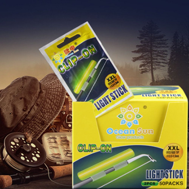 바다 야간 주간 밤낚시 원투 끝보기 일자 케미 일자형 축광 야광 액상 라이트 입질 감지, N2.오션일자케미3mm4봉