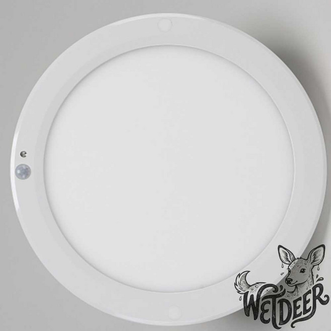 웻디어 원형엣지 센서등 250MM(10인치) 20W 주백 계단센서등