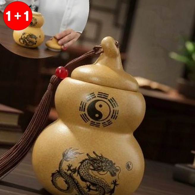 풍수 호리병 소금 단지 현관 인테리어 액막이 도자기((본 상품은 1+1옵션으로 주문하신 수량의 2배 수량으로 배송))