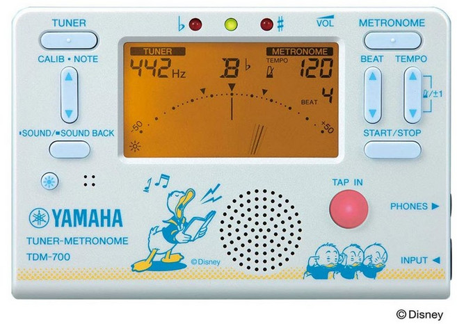 야마하 디즈니 튜너 메트로놈 도널드 덕 TDM-700DD2