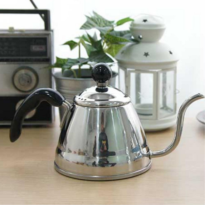 드립커피 물줄기조절 편한 스텐 주전자 홍차 차우리기 집들이선물 홈카페 탕비실, 소