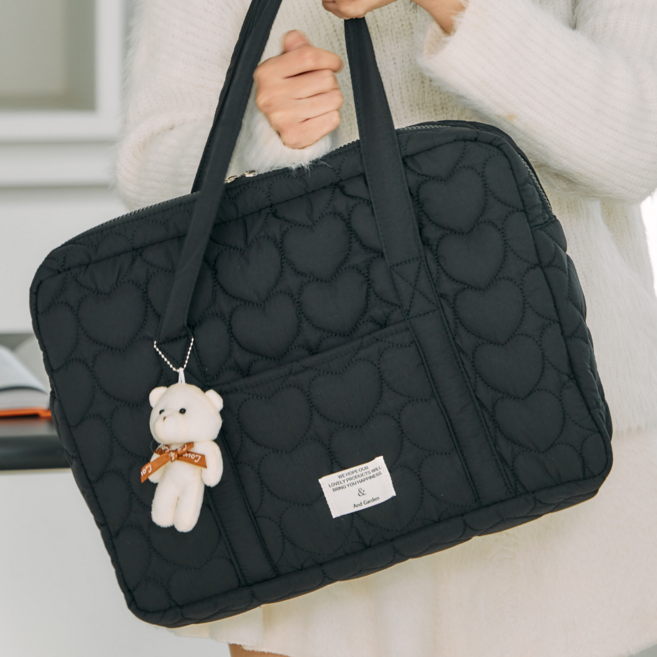 앤드가든 노트북 가방 대용량 수납5칸, 1개, 블랙