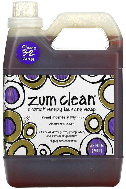 [1+1] 줌 클린 세탁 비누 줌클린 아로마테라피 세탁비누 유향 몰약 외 5종32oz 0.94L, 2개