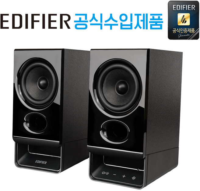[공식 수입 제품 국내 AS 가능] 에디파이어 블루투스 멀티미디어 스피커, 블랙, R20BT(USB-C 전원)