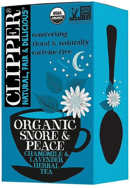 Clipper Tea 유기농 코골이 앤 피스 허브 티 - USDA 유기농 GMO 프리 카페인 프리 티 1팩 무표백 티백 20개, 코골이 & 평화, 20 Count (Pack of 1) - 쿠팡