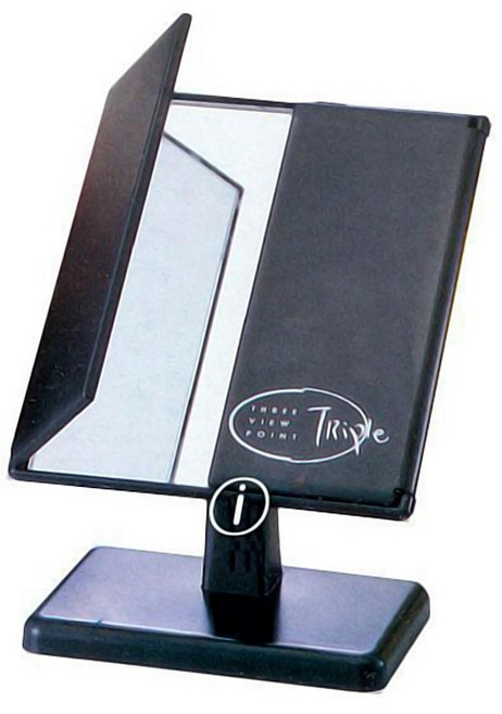 삼면거울 소 ST-7013 중 ST-7014 탁상용 3면 거울 분첩 여성 화장 소품 미용, (소 ST 7013)