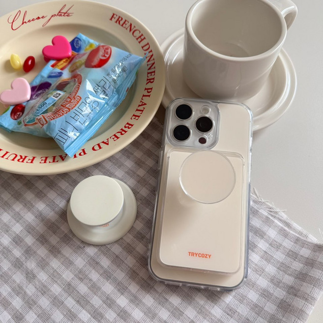 스프링 팔레트 아이폰 갤럭시 글로시 렌즈가드 마그네틱 케이스(맥세이프 호환)