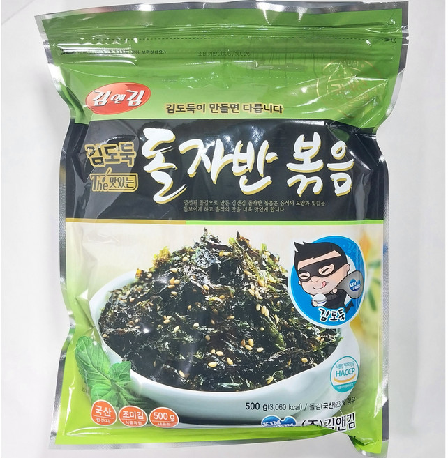 (무료배송) 김앤김 김도둑 돌자반볶음 500g, 1개