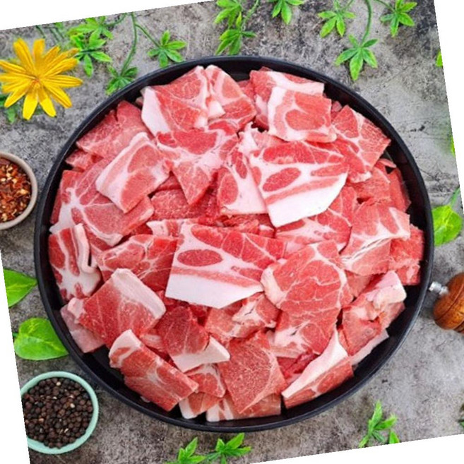 VGD 국내산 앞다리 전지 5cm절단 수육 2kg 삶은고기 편육, 2000g, 1개