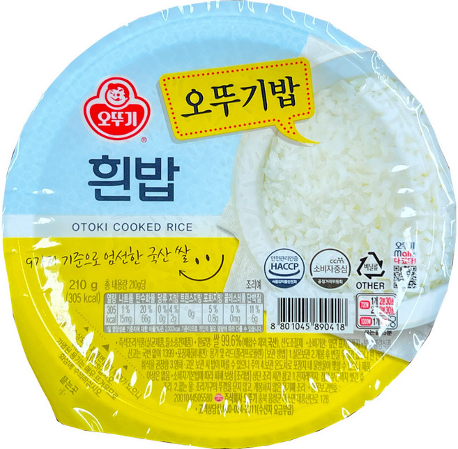 오뚜기 맛있는 오뚜기밥, 210g, 36개