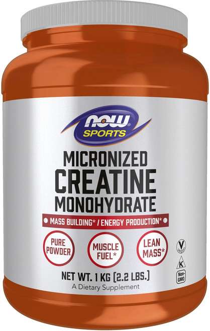 NOW Foods 微粉化一水肌酸粉末, 1個, 1kg