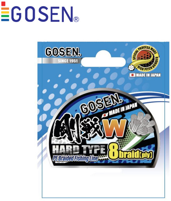고센 강전W 하드타입 8합사 150m 0.6호 특수코팅 PE라인, 150m 0.6호-201051, 1개