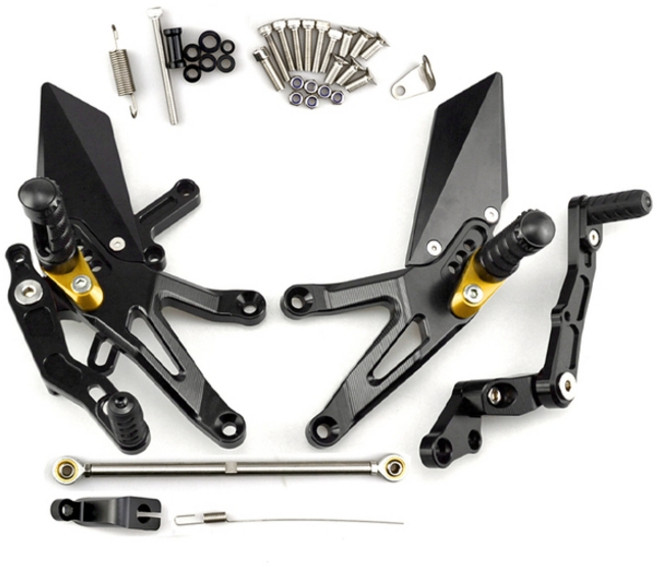 OD 혼다 호환 CB650F 17-21/CB650R 19-22 접이식 풋스텝 페달 발판, FN22555-골드