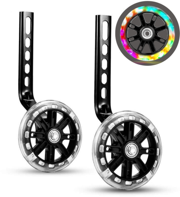 자전거 보조 바퀴 어린이 12인치 20인치 LED 길이조절 TW10, 자전거 보조 바퀴 어린이 12인치 20인치 LED 길이, 1개