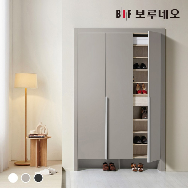 보루네오 10cm 밍고 신발장 붙박이 현관 아파트 맞춤 주문 제작 시공 현관장, 그레이 10cm