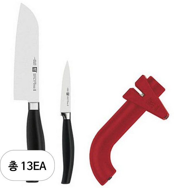 헹켈 5스타 아시아형식도 + 과도 + 칼갈이 세트 HK30144-32590, 아시아형식도 + 과도 + 칼갈이 레드, 13세트