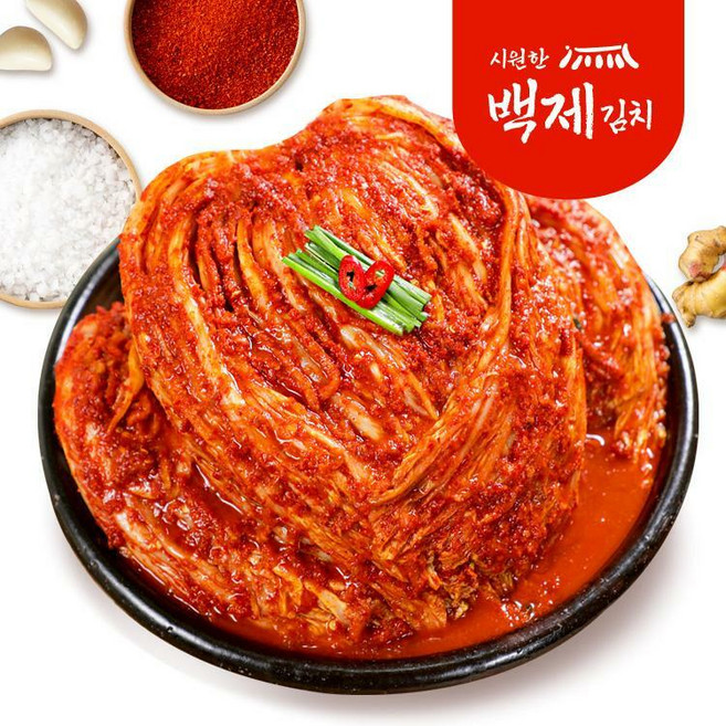 시원한 백제 포기김치 5kg, 1개